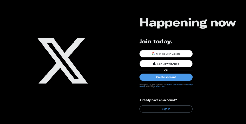 x social media site